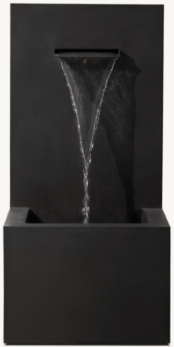 Modernist Wall Fountain 1-Spout 