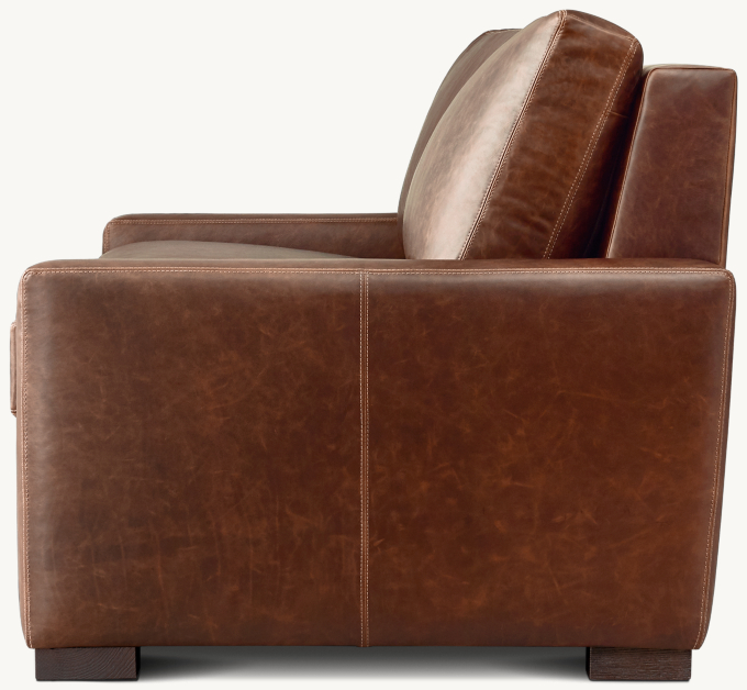 Maxwell Premium Leather Sleeper Sofa RH