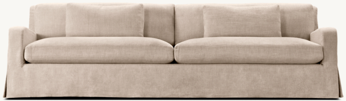 Belgian Slope Arm Slipcovered Sofa