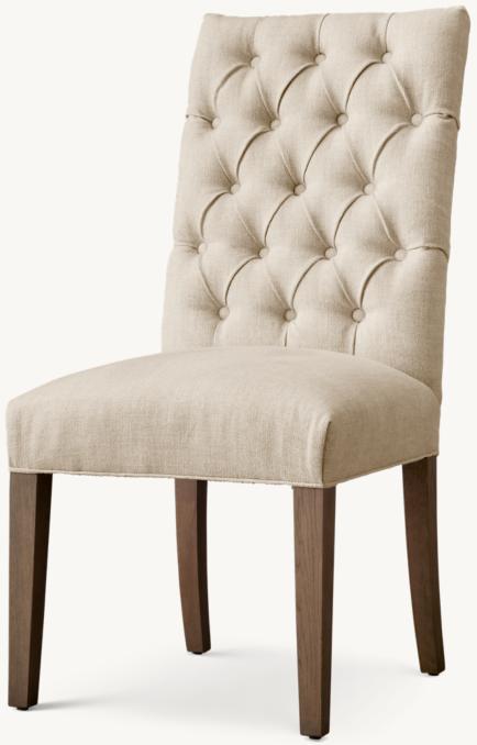 Three Quarter view of Bennett Parsons Fabric Dining Side Chair 