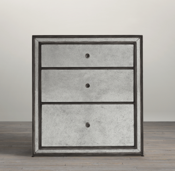 Strand Mirrored Closed Nightstand