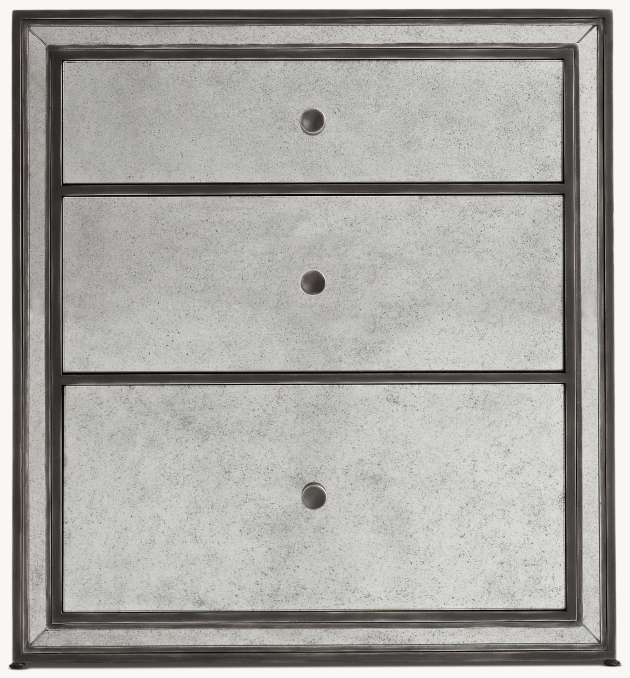Strand Mirrored Closed Nightstand | RH Baby & Child