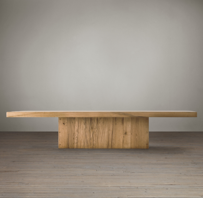 Reclaimed Russian Oak Plinth Coffee Table