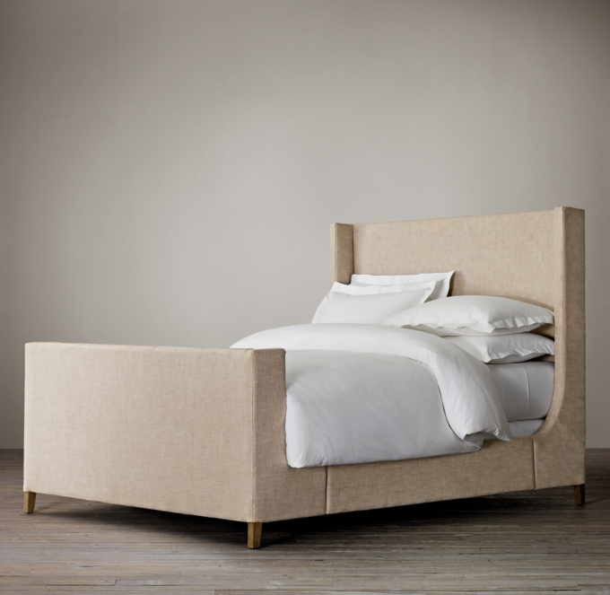 Grayson Fabric Bed With Footboard