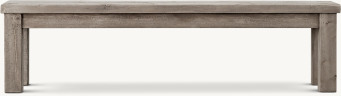 Restoration hardware wood bench discount