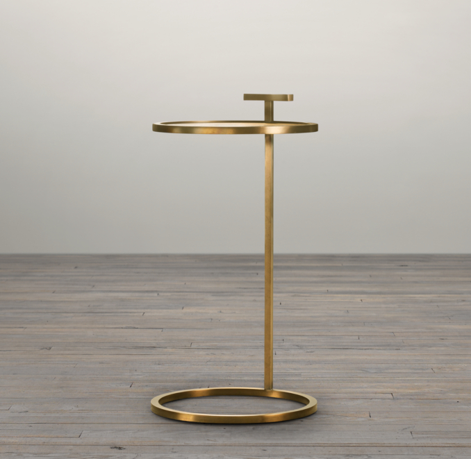 1930s Martini Round Side Table