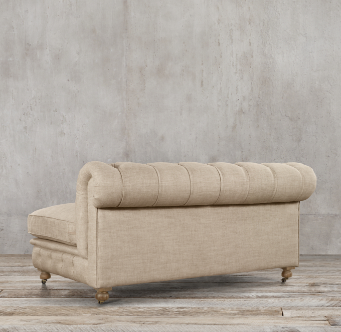 60" Kensington Upholstered Armless Sofa