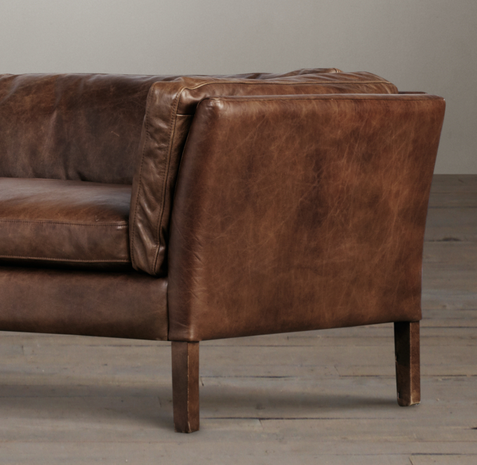 7' Sorensen Leather Sofa
