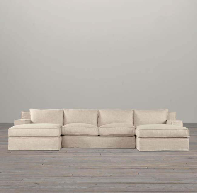 Capri Slipcovered Customizable Sectional