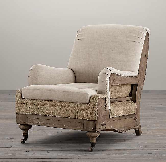 Deconstructed English Roll Armchair