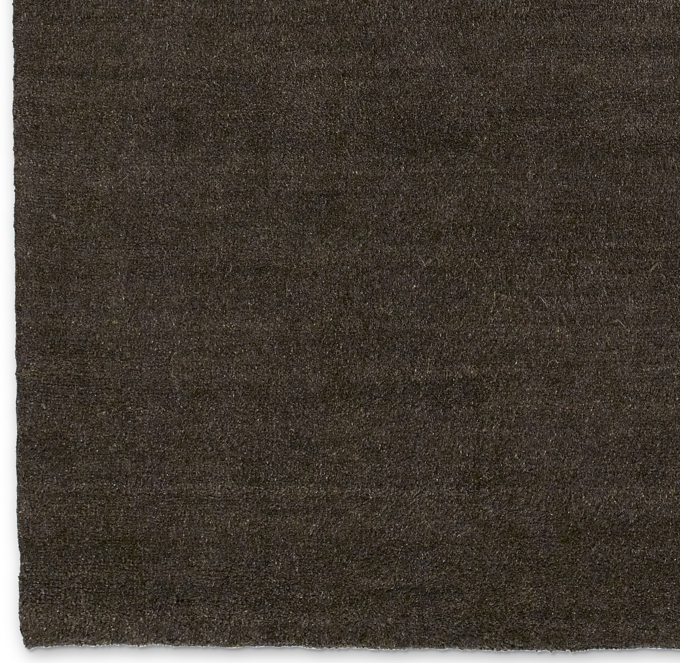 Luxe Heathered Wool Rug Swatch - Chocolate