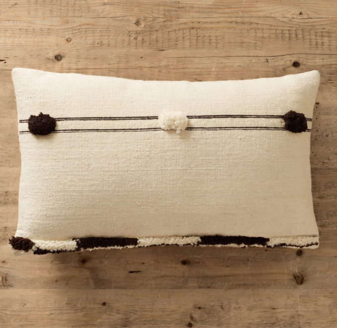 Moroccan Wool Lumbar Pillow Cover