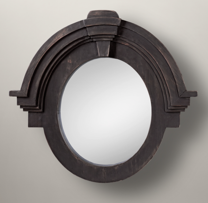 Salvaged Mansard Mirror