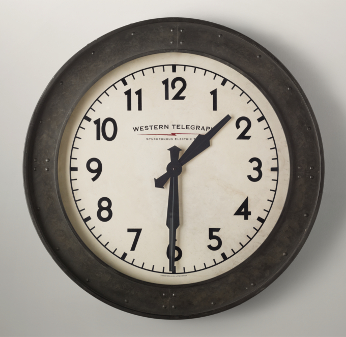 Vintage Warehouse Clock