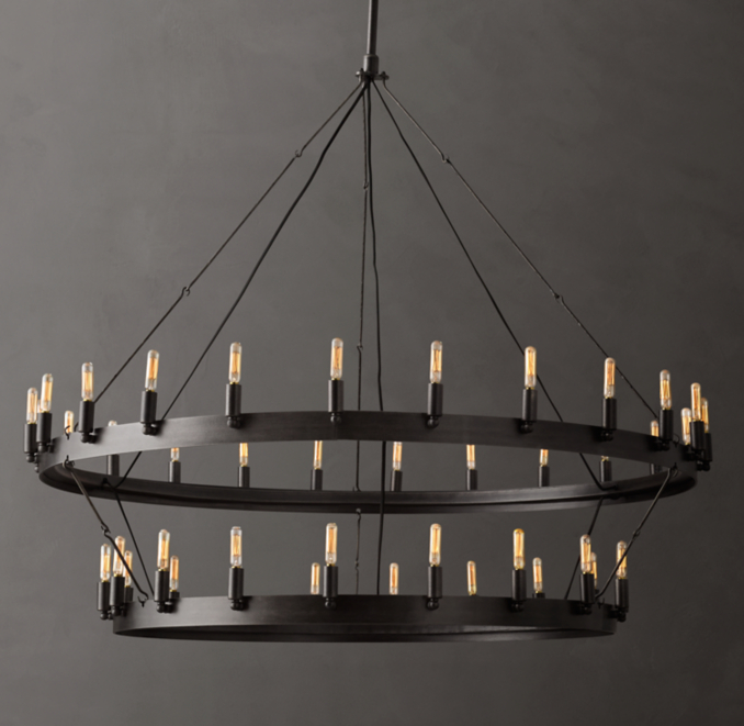 Camino Vintage Candelabra Two-Tier Chandelier