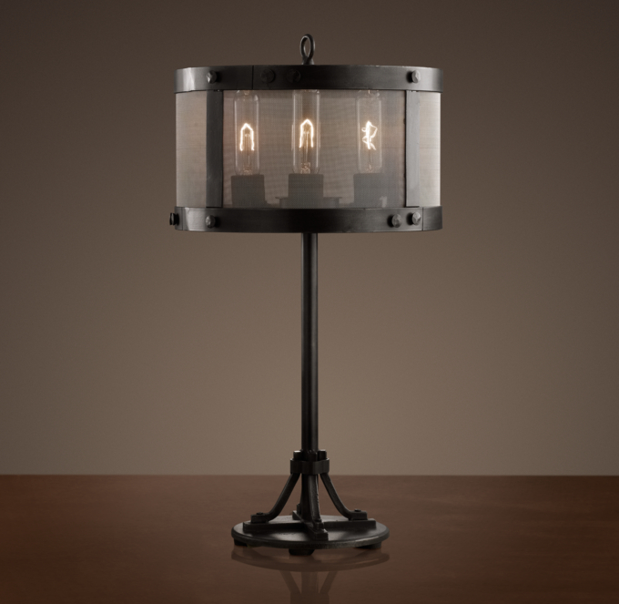 Riveted Mesh Accent Lamp