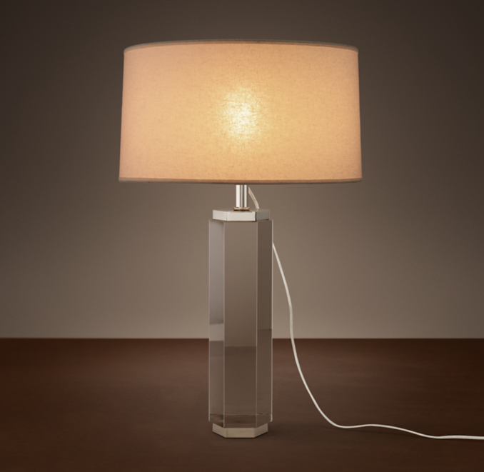 Hexagonal Column Crystal Table Lamp