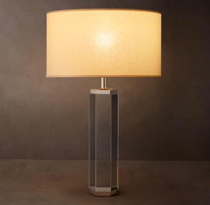 Hexagonal Column Crystal Table Lamp