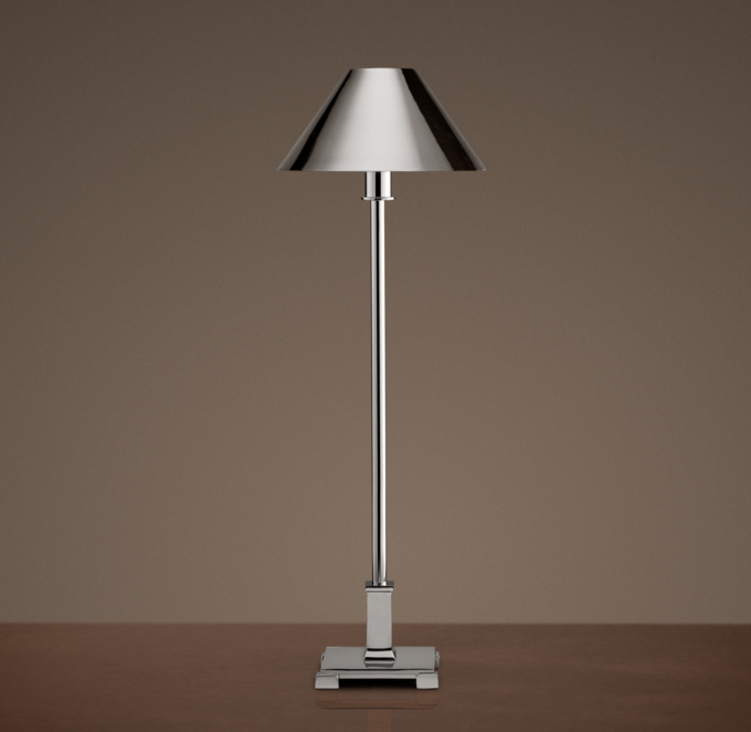 Nickel table lamp