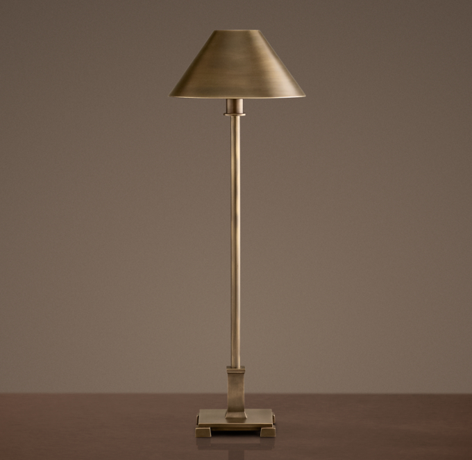 metal shade table lamp