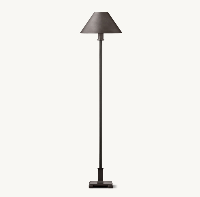 Restoration hardware petite candlestick lamp top