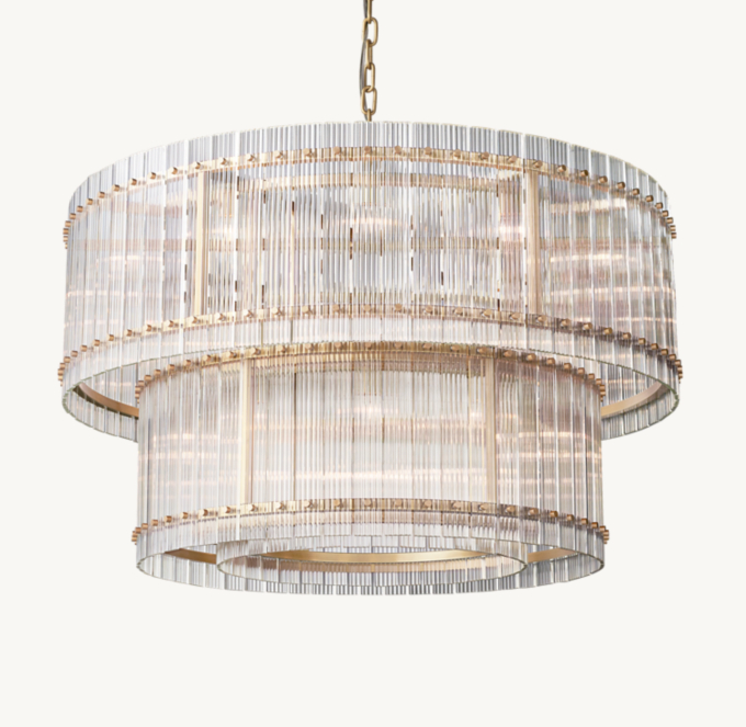 San Marco Two-Tier Round Chandelier 48\"