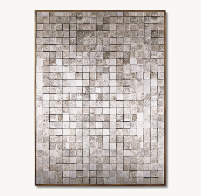 Antiqued Glass Mosaic Mirror
