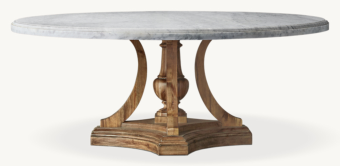 St. James Marble Round Dining Table