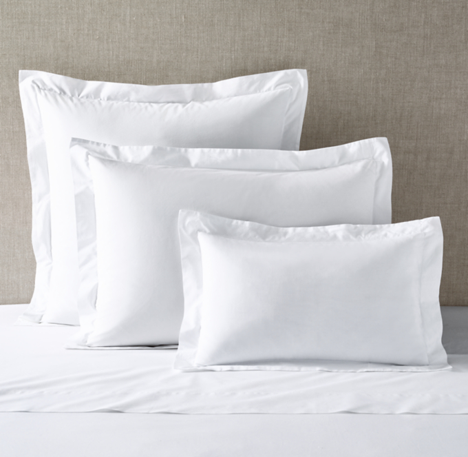 Italian Ultra-Soft 464-Thread-Count Percale Flange Sham