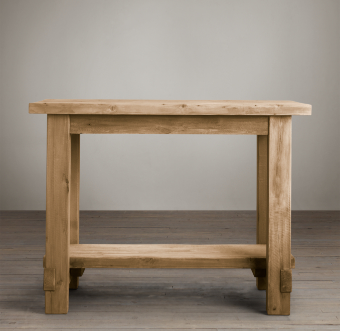 Salvaged Wood Small Kitchen Island