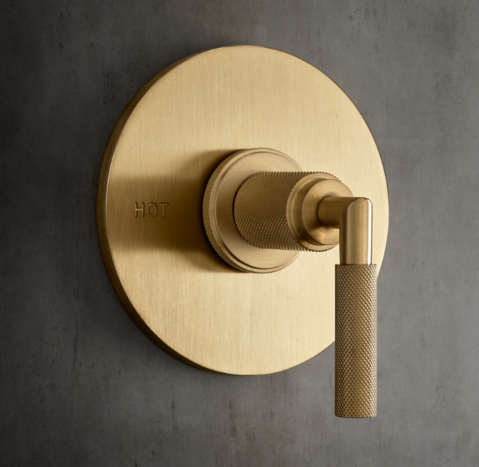 Lambeth Knurled LeverHandle BalancedPressure Shower Valve & Trim Set