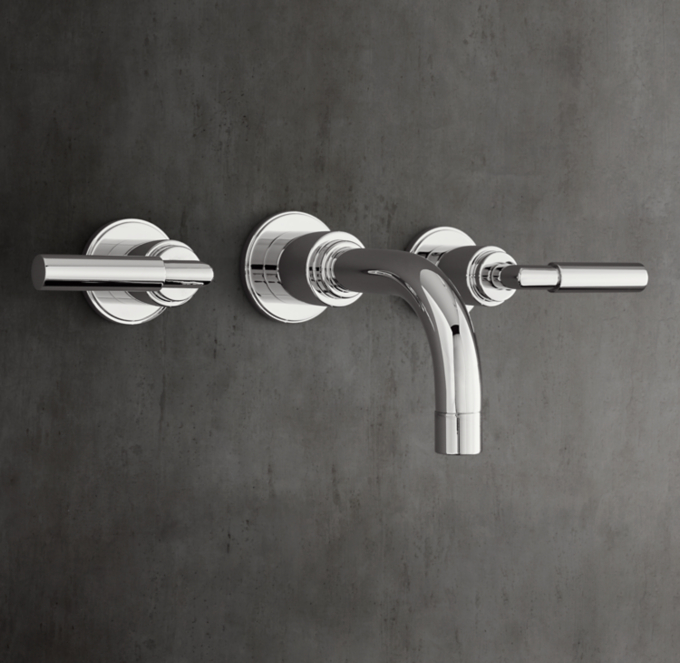 Lambeth Smooth Lever-Handle Wall-Mount Tub Fill