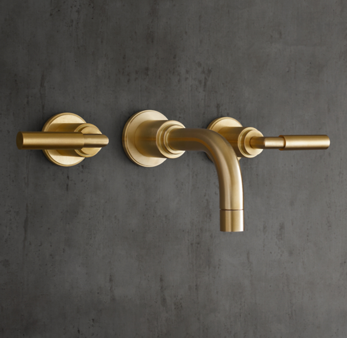 Lambeth Smooth Lever-Handle Wall-Mount Tub Fill