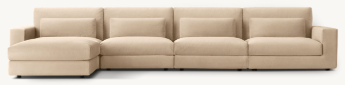 Lugano Modular 5-Piece Sofa-Chaise Sectional