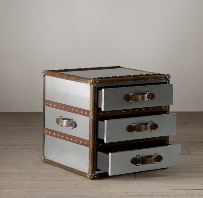 RH Mayfair Steamer Trunk Coffee Table 3d model