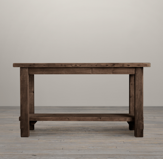 Salvaged Wood Small Kitchen Island