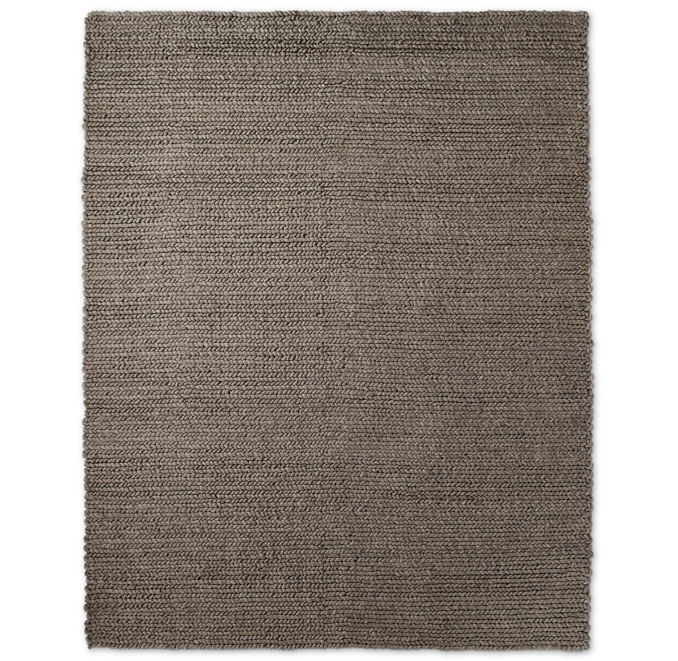Chunky Braided Wool Rug | RH