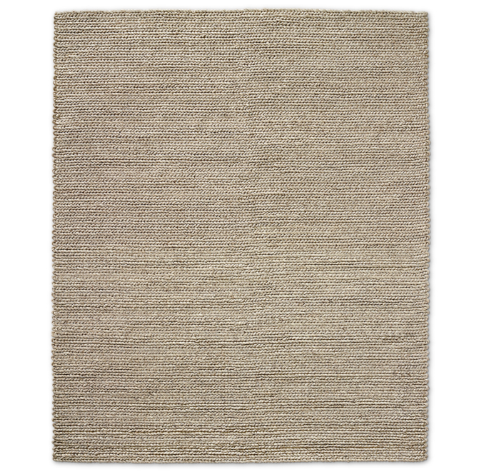 Chunky Braided Wool Rug | RH