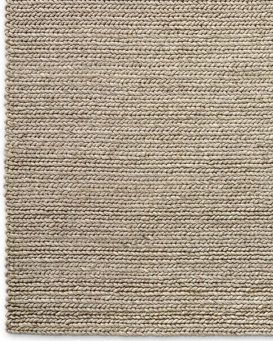 Chunky Braided Wool Rug Marled