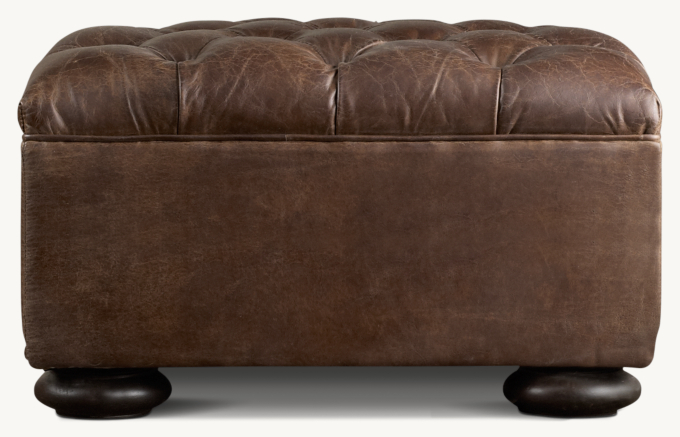 Churchill Leather Ottoman