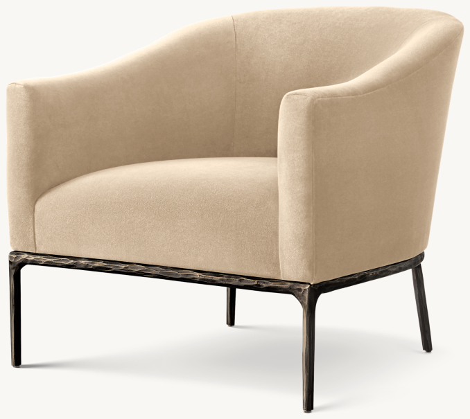 Thaddeus Barrelback Slope Arm Chair