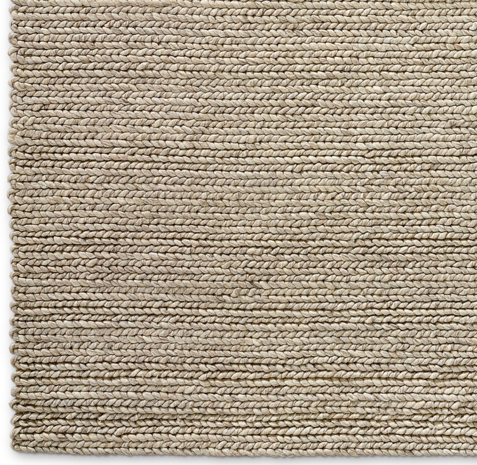 Chunky Braided Wool Rug Swatch