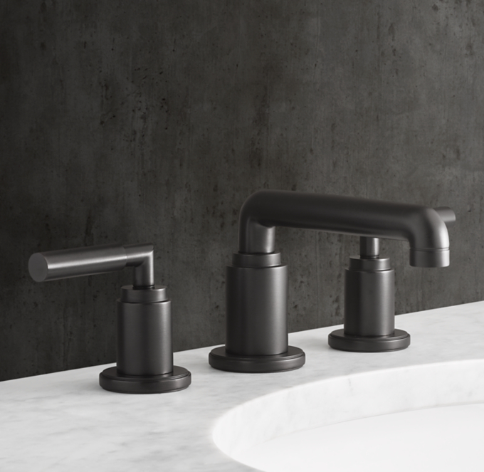 Lambeth Smooth Lever-Handle Low-Profile Widespread Faucet 