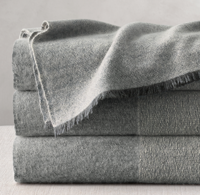 Nepali Cashmere Bordered Throw