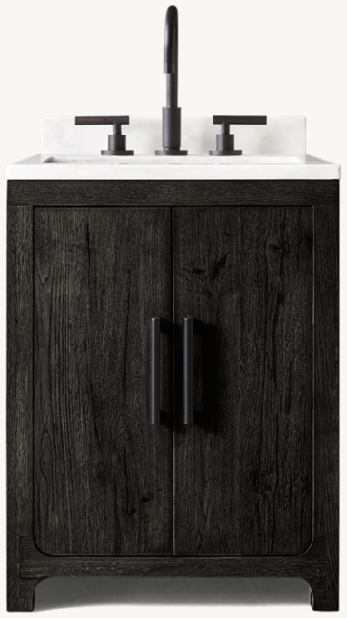 Davos Oak Powder Vanity