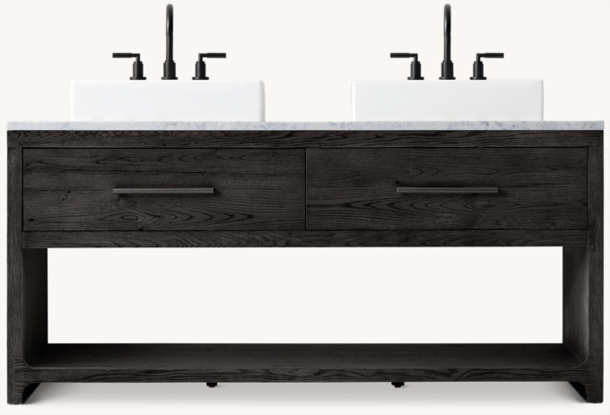 Davos Oak Double Washstand