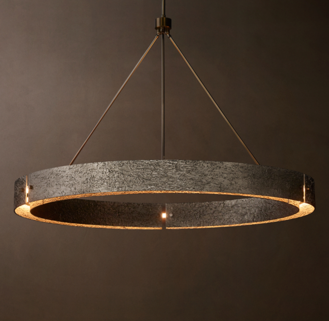152cm chandelier shown in Pewter.