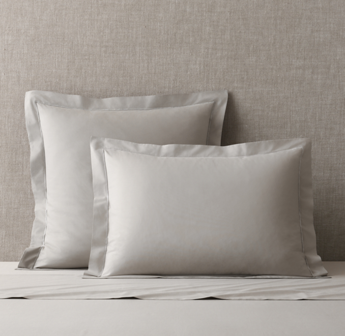 Front view of Italian Classic Percale Sham 