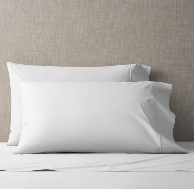 Front view of Italian Classic Percale Pillowcases (Set Of 2) 