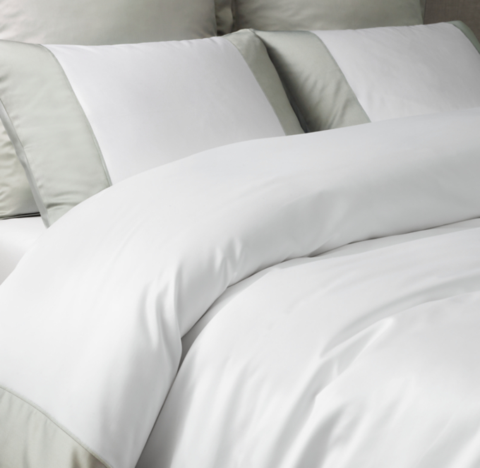 Italian 1000-Thread-Count Sateen Grand Border Duvet Cover